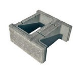 Pustak Ogrodzeniowy Łupany Słupkowy 38x38x16 cm