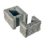 Pustak Ogrodzeniowy Łupany Słupkowy 22x38x16 cm